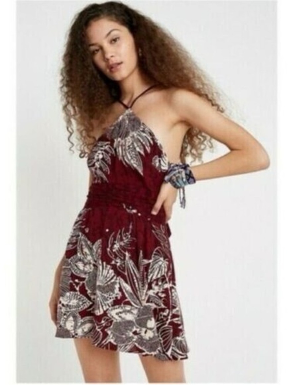 UO Urban Outfitters Marabella Y-Neck mini dress size small